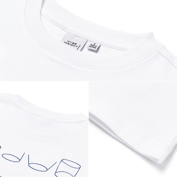 HYBE INSIGHT: White T-Shirt -  Official Exclusive Merchandise - BTS - SEALED - Picture 4 of 6